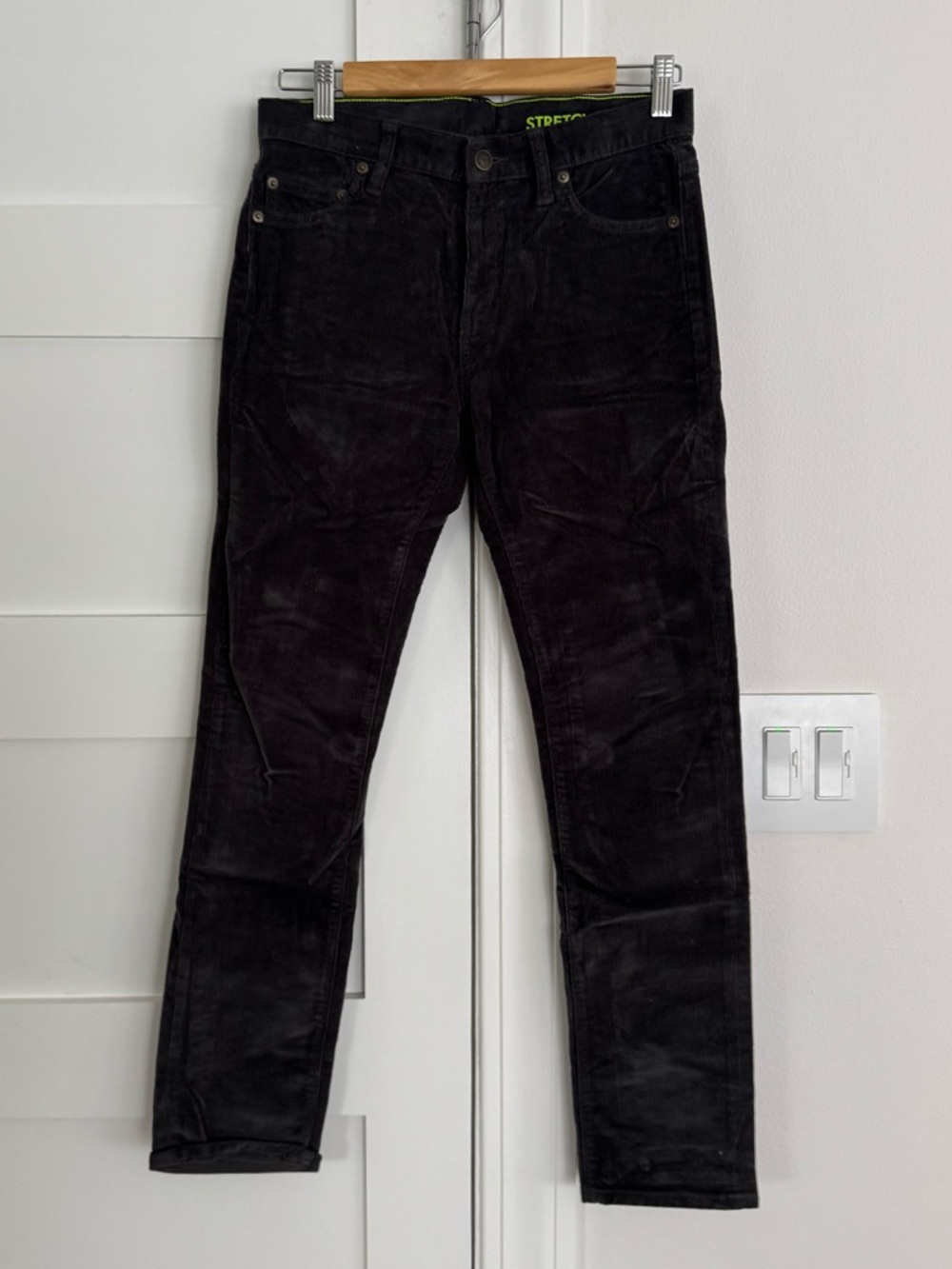 Gray Corduroy Pants - Stretch Fit 14 Youth